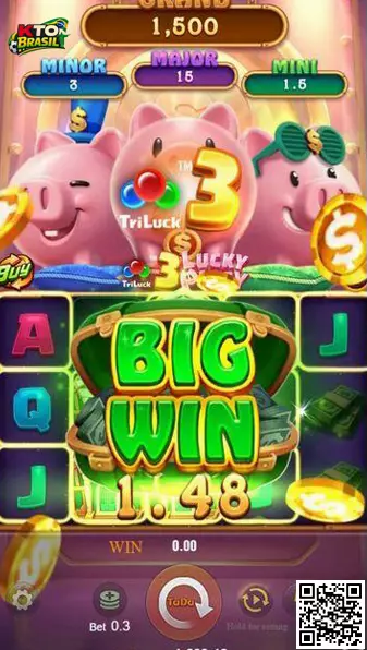 3 Lucky Piggy Banner